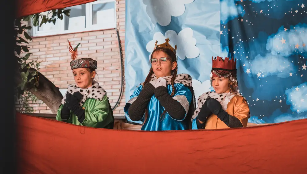Escena del guiñol gigante