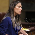  Miriam Nogueras durante un pleno del Congreso.