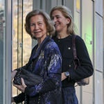 La Reina Sofía y la infanta Cristina en el cumpleaños de la infanta Elena