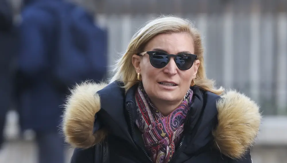 María Zurita en el cumpleaños de la infanta Elena