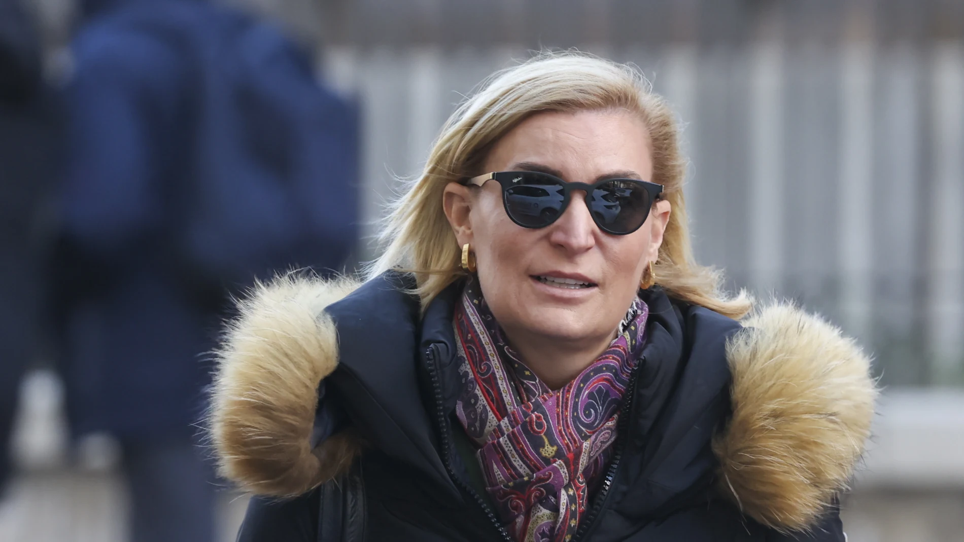 María Zurita en el cumpleaños de la infanta Elena