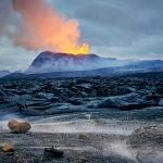 Volcán Fagradalsfjall, en la península de Reykjanes, Islandia.