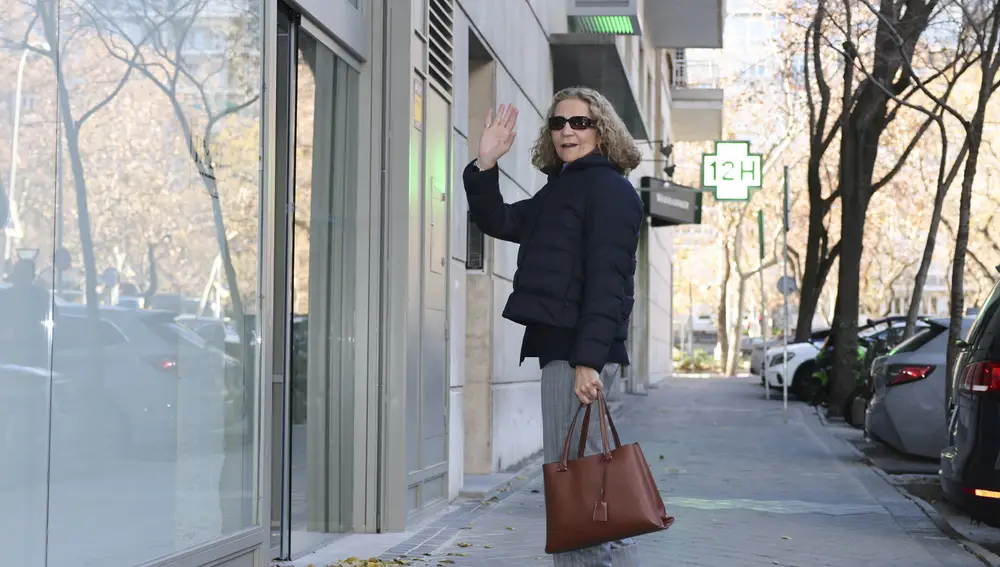 El look de la Infanta Elena para celebrar su cumpleaños.