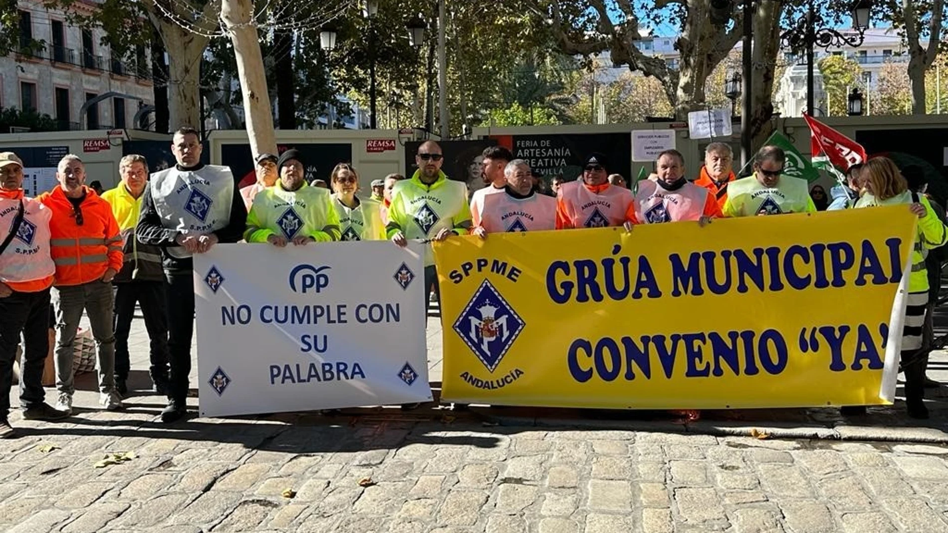 Protesta de la plantilla de la grúaSPPME21/12/2023