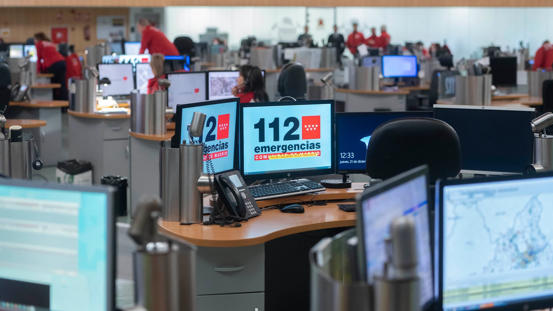 Número del 112 en una pantalla de un ordenador en las oficinas del Centro de Emergencias 112, a 21 de diciembre de 2023, en Madrid (España). La Agencia de Seguridad y Emergencias Madrid 112 es un instrumento al servicio de los ciudadanos que permite integrar la respuesta de los distintos organismos ante situaciones de riesgo que les afecten, estableciendo un único sistema de atención de emergencias. 21 DICIEMBRE 2023;MADRID;CENTRO DE EMERGENCIAS;112 Alberto Ortega / Europa Press 21/12/2023
