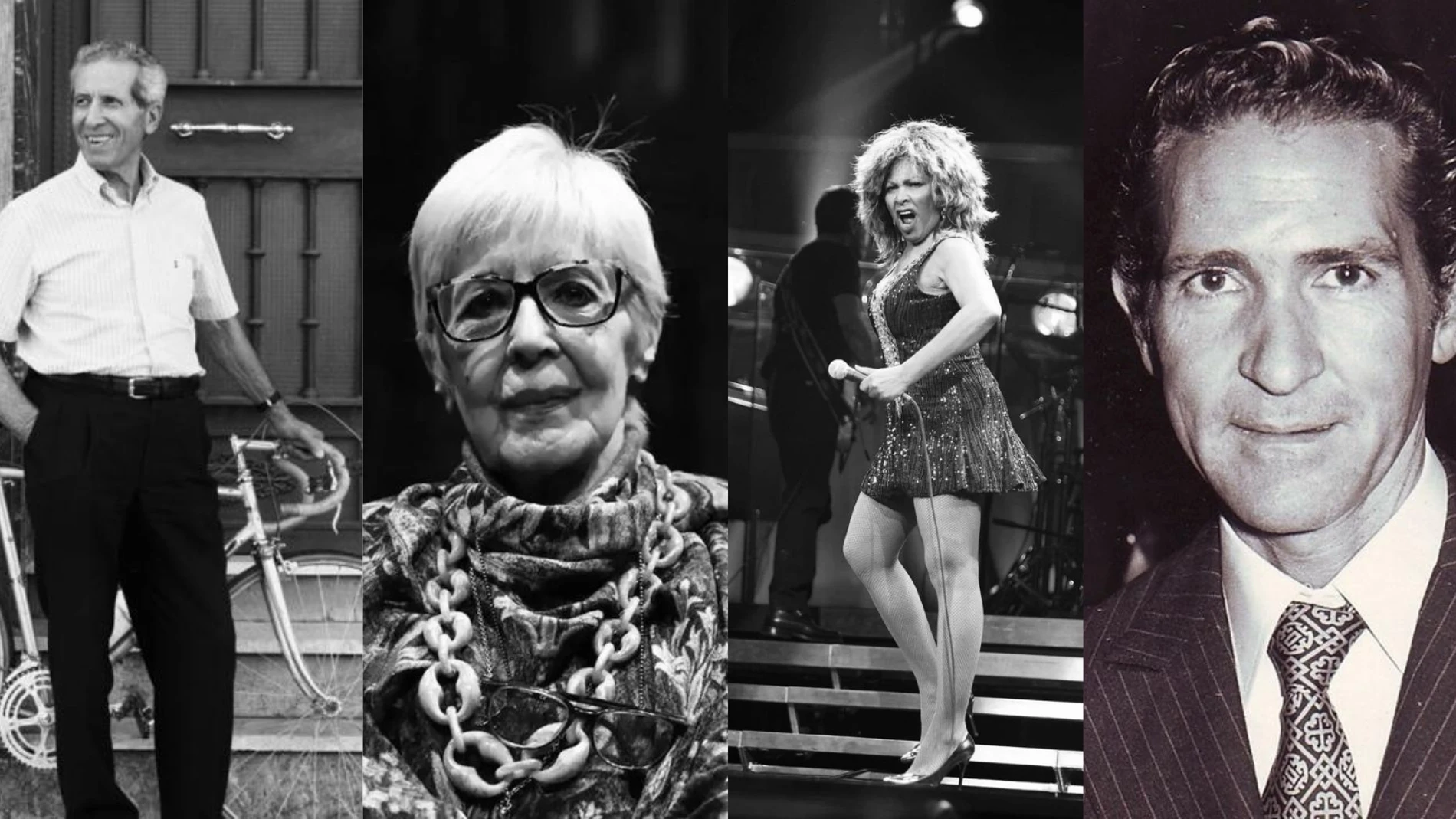 Federico Martín Bahamontes, Concha Velasco, Tina Turner y Antonio Gala