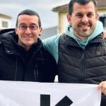 Gorka Loran y Garikoitz Arrualde, a su salida de prisión