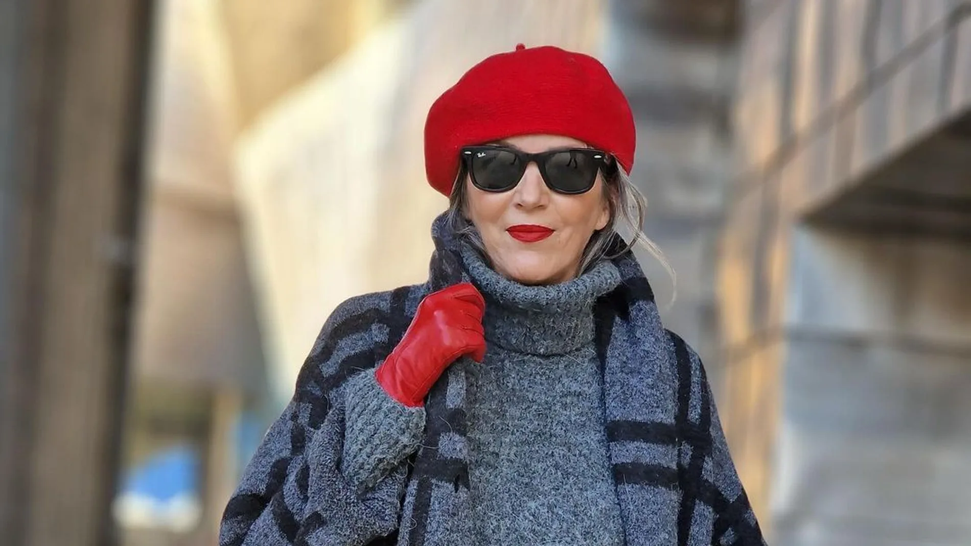 Carmen Gimeno con abrigo de Zara.