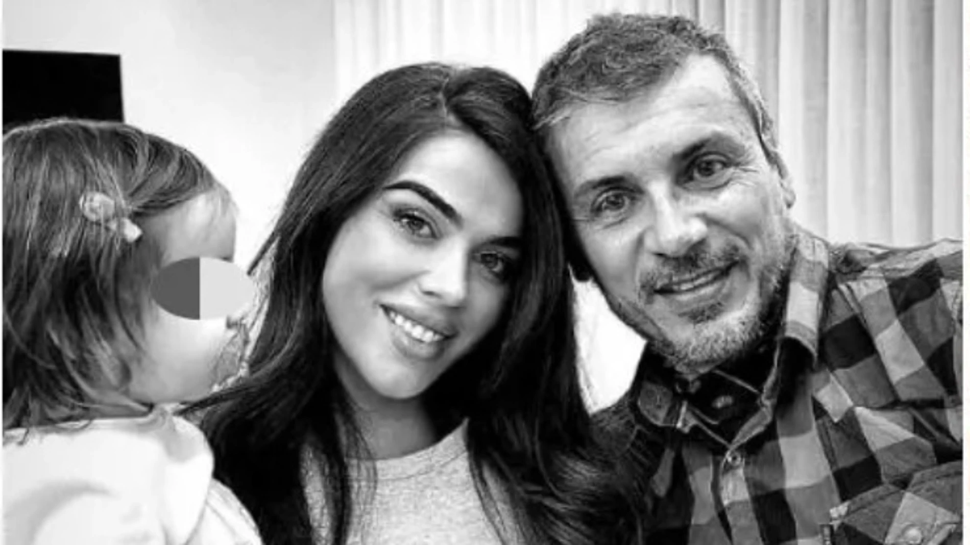 Violeta Magriñán con el padre de Fabio