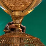 Imagen del bombo con los números del sorteo de Navidad