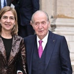 El Rey Juan Carlos con la infanta Cristina