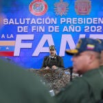 El presidente de Venezuela, Nicolás Maduro, durante un acto hoy en Caracas