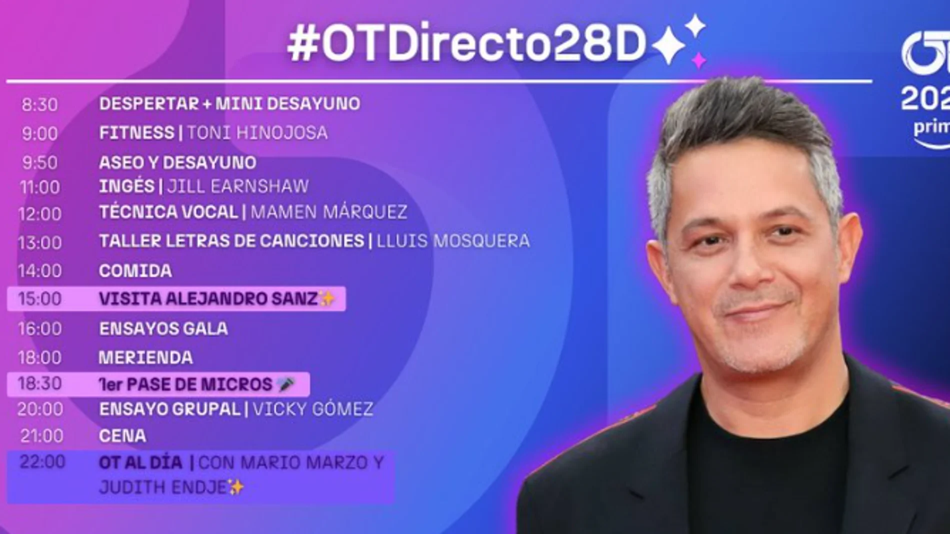 ¿Visitará Alejandro Sanz a los concursantes de Operación Triunfo?