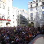 Imagen de archivo de la fiesta de Nochevieja en la plaza del Ayuntamiento de Alicante.