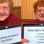 Dating Wrapped de Grandma Droniak en TikTok
