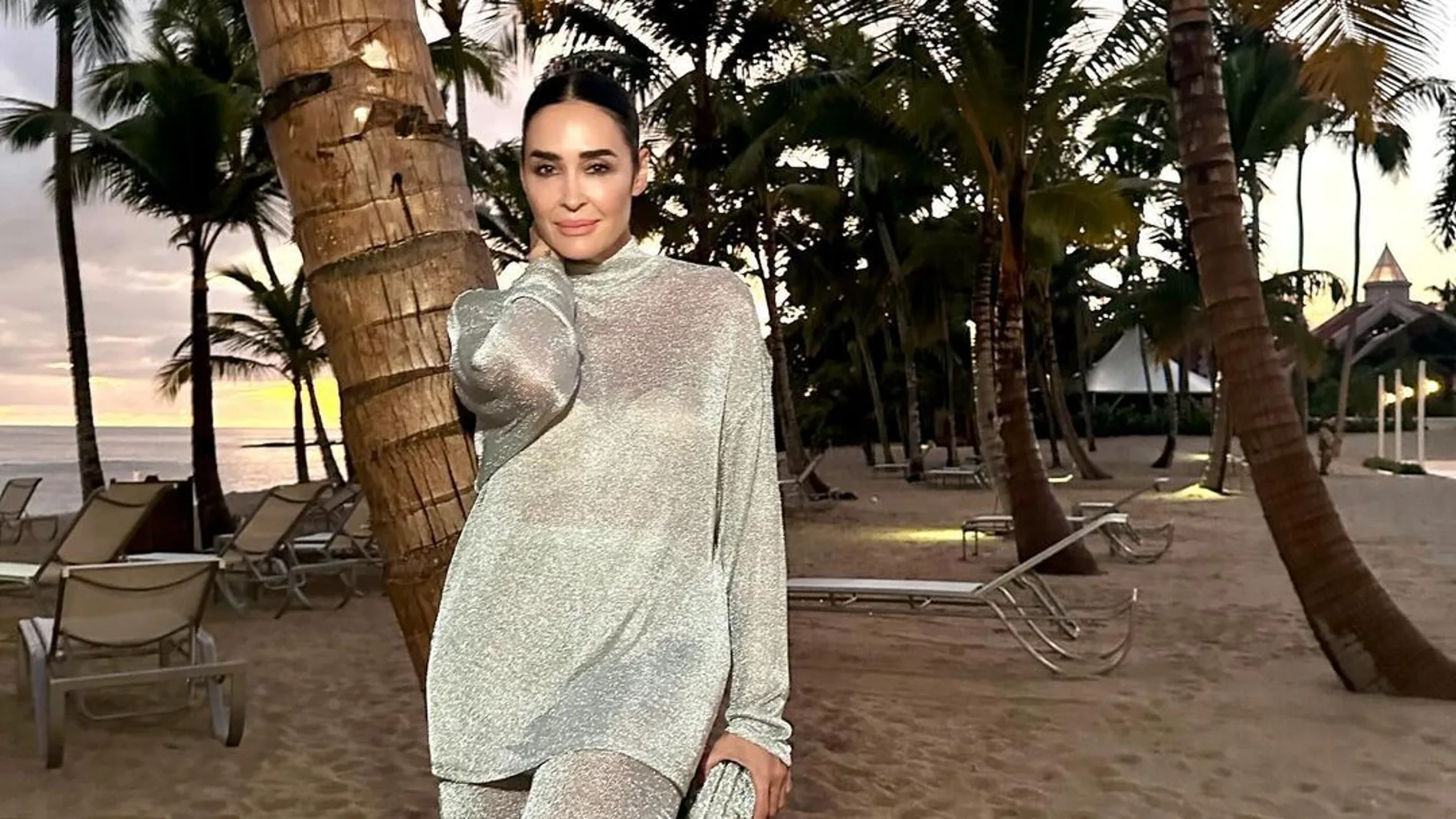 Vicky Martín Berrocal con look de Zara.