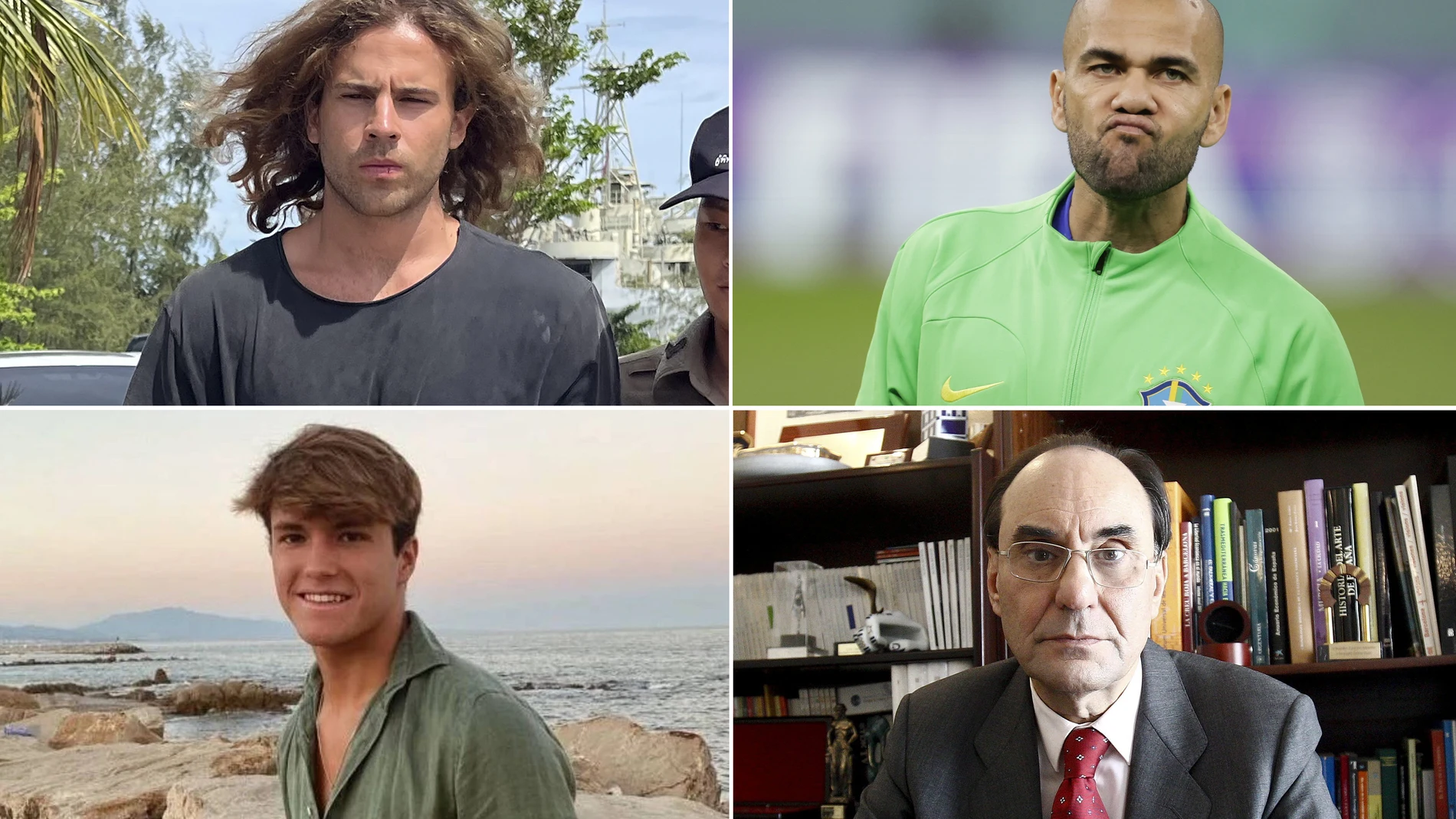 Daniel Sancho, Dani Alves, Álvaro Prieto y Alejo Vidal Cuadras.