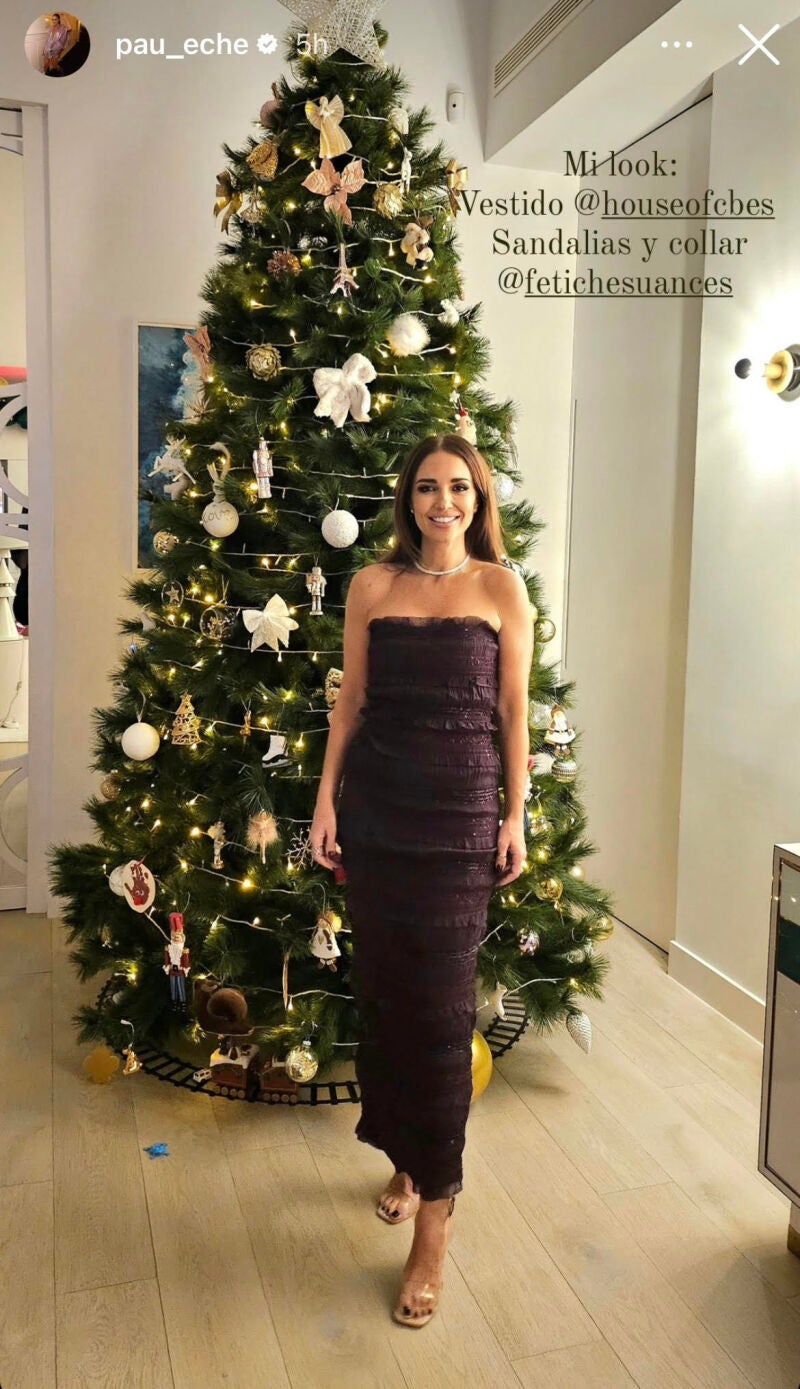 Paula Echevarría y su look de fin de año.