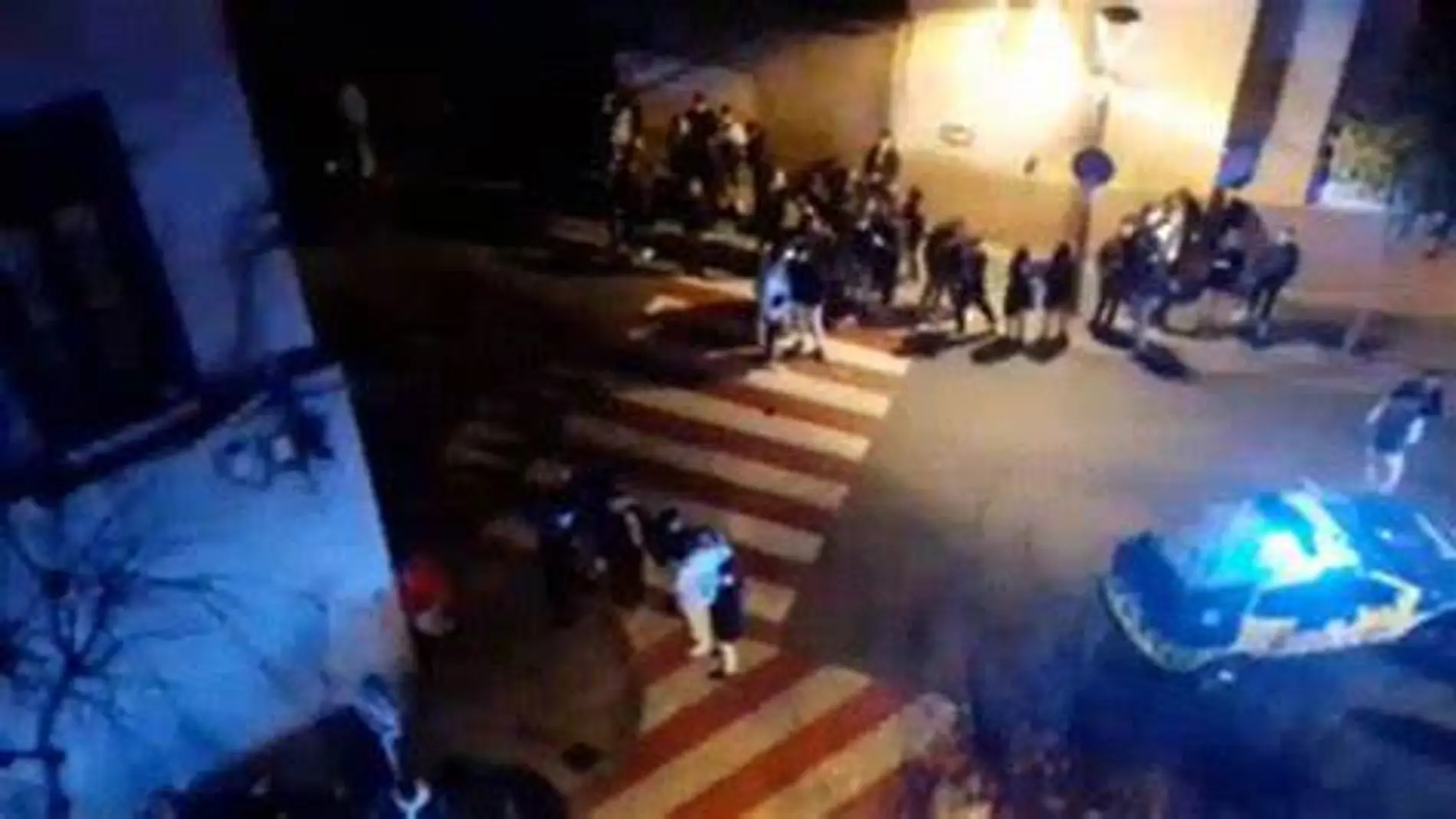 Escenario de la pelea masiva en Sant Feliu de Llobregat