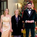 Manu Sánchez junto a la alcaldesa de Jerez y Olga Carmona en la Nochevieja de 2023