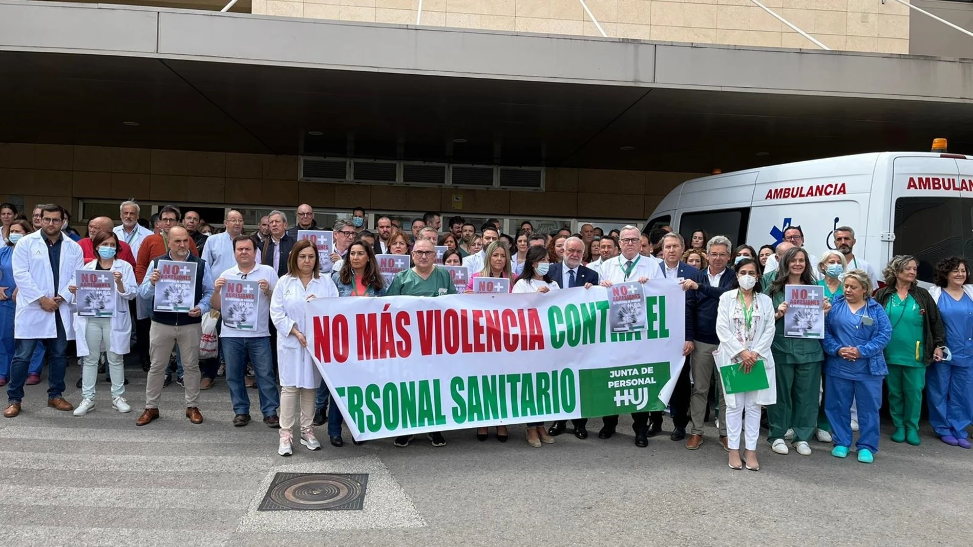 Acto de repulsa de las agresiones registradas en en el Hospital Neurotraumatológico de Jaén