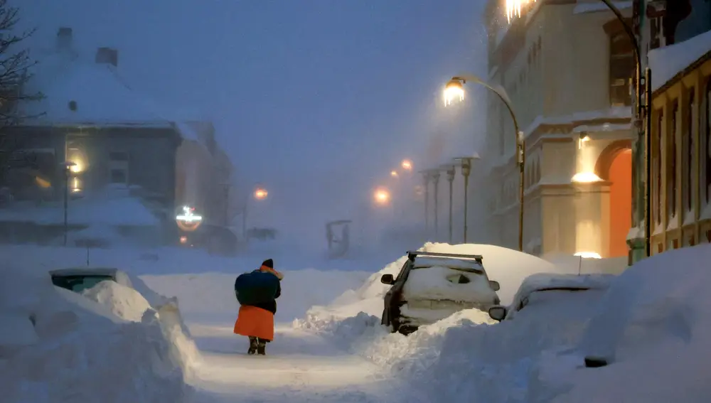 Snow in southern Norway