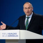 Miguel Tellado presenta la enmienda a la totalidad del PP a la ley de amnistía 