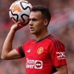 Sergio Reguilón con el Manchester United
