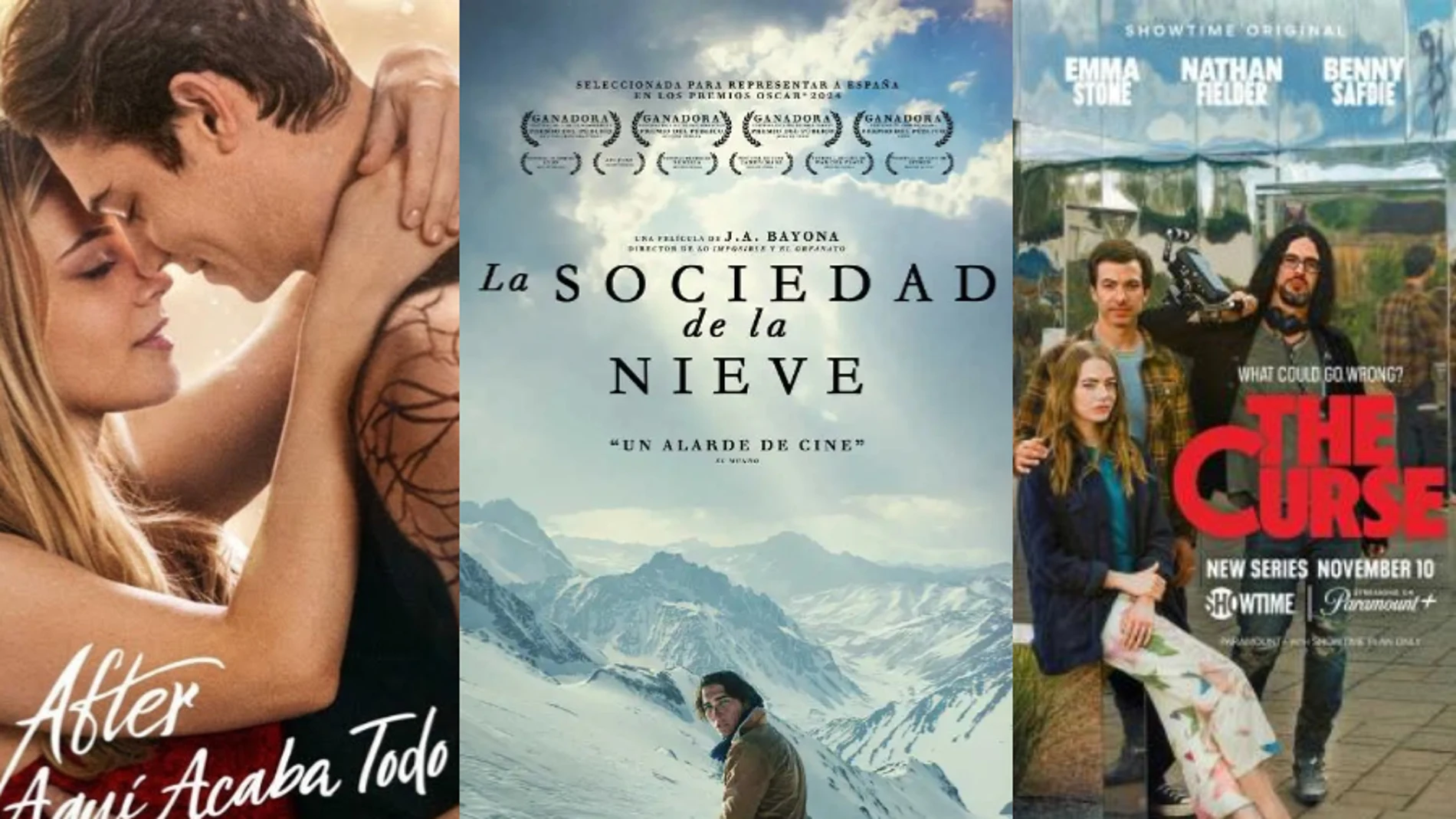 Cartel de estrenos en plataformas de streaming