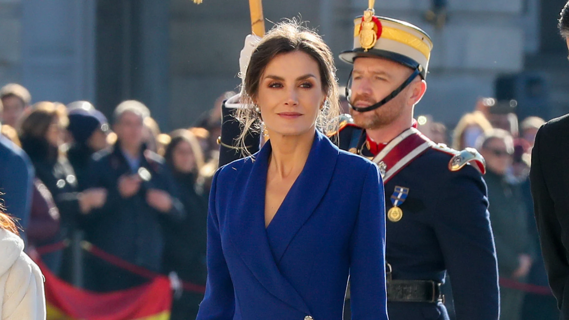 La Reina Letizia en la Pascua Militar de 2020.