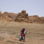 Tosha Schareina, en la etapa prólogo del Dakar en Alula