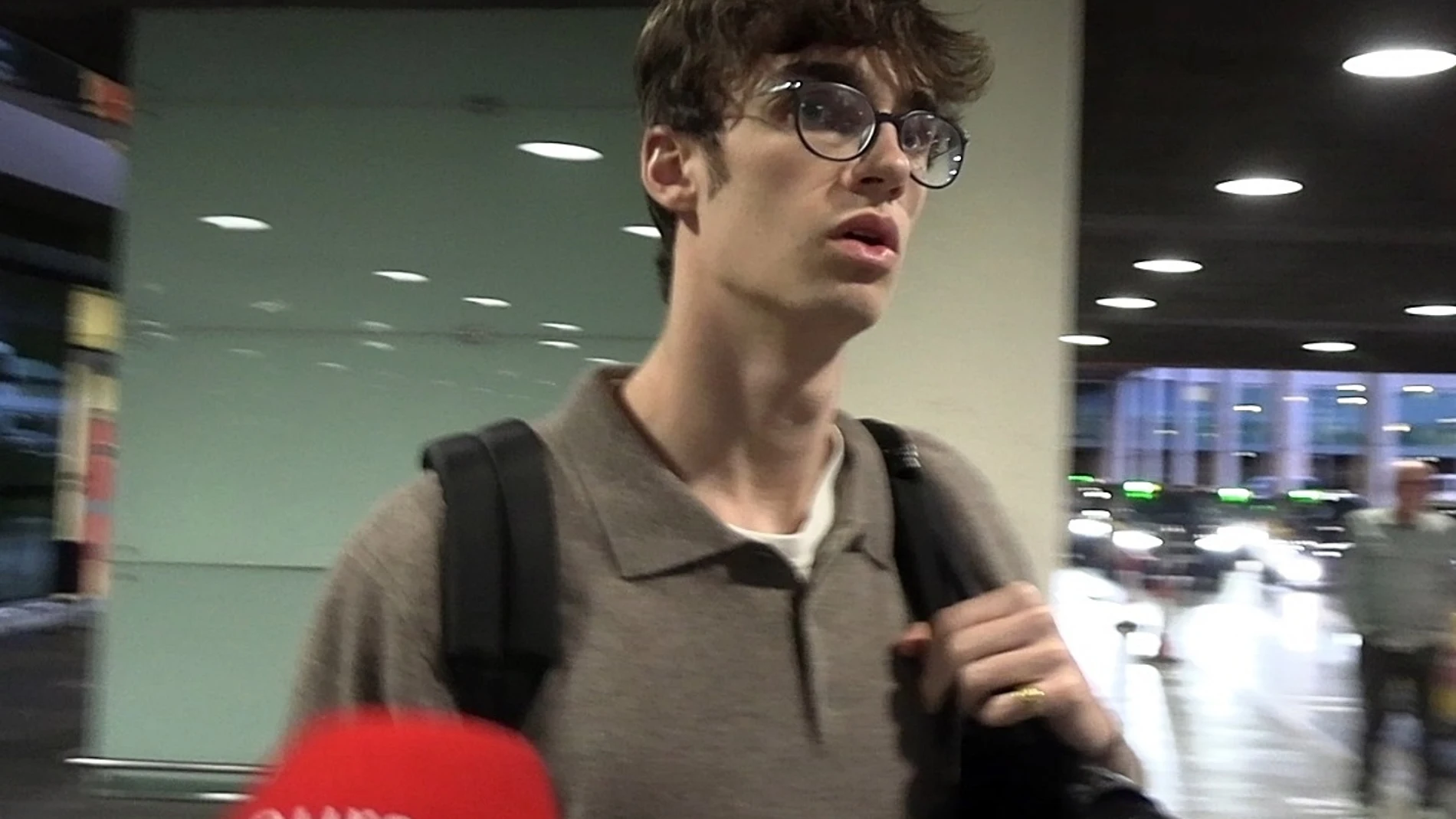 Pablo Urdangarin llega a Barcelona tras asistir al cumpleaños de su abuelo