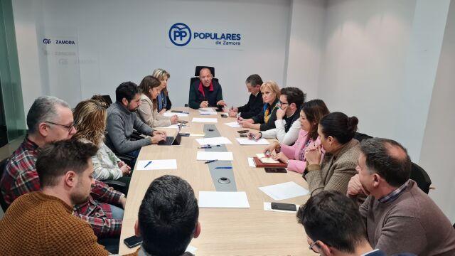 Comité de Dirección del PP de Zamora, presidido por José María Barrios