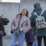 Paula Echevarría durante la cabalgata de Reyes.