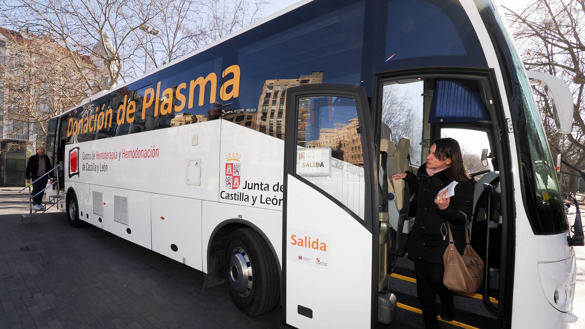 Unidad móvil de donación de sangre en Castilla y León