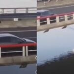 Un joven se ha lanzado a la ría de Treto (Cantabria) desde el techo de un coche en marcha