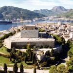 Imagen panorámica del Castillo de la Concepción de Cartagena