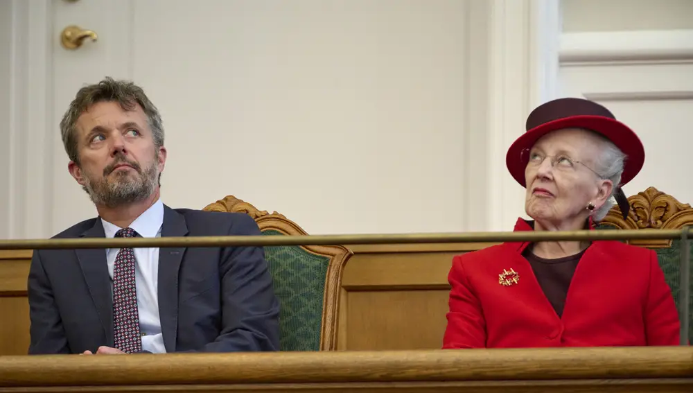 El príncipe Federico y la reina Margarita