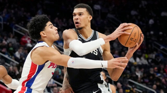 Wembanyama fue imparable para los Pistons