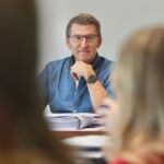 El líder del PP, Alberto Núñez Feijóo, en Toledo.