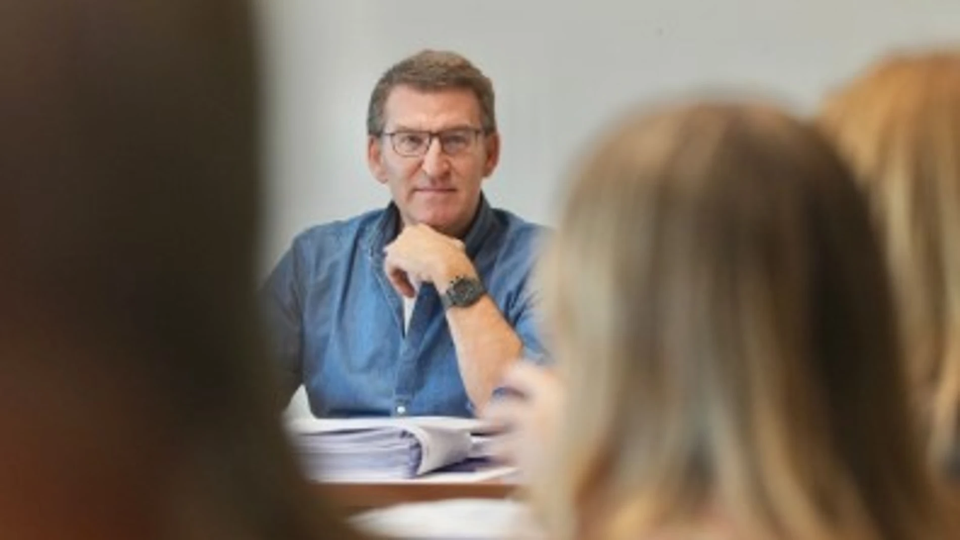 El líder del PP, Alberto Núñez Feijóo, en Toledo.