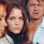 La actriz en "Como liebre acosada" (1972)