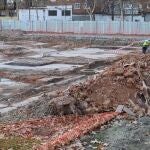 Obras para la ampliación de la Línea 11 de Metro en el Parque de Comillas