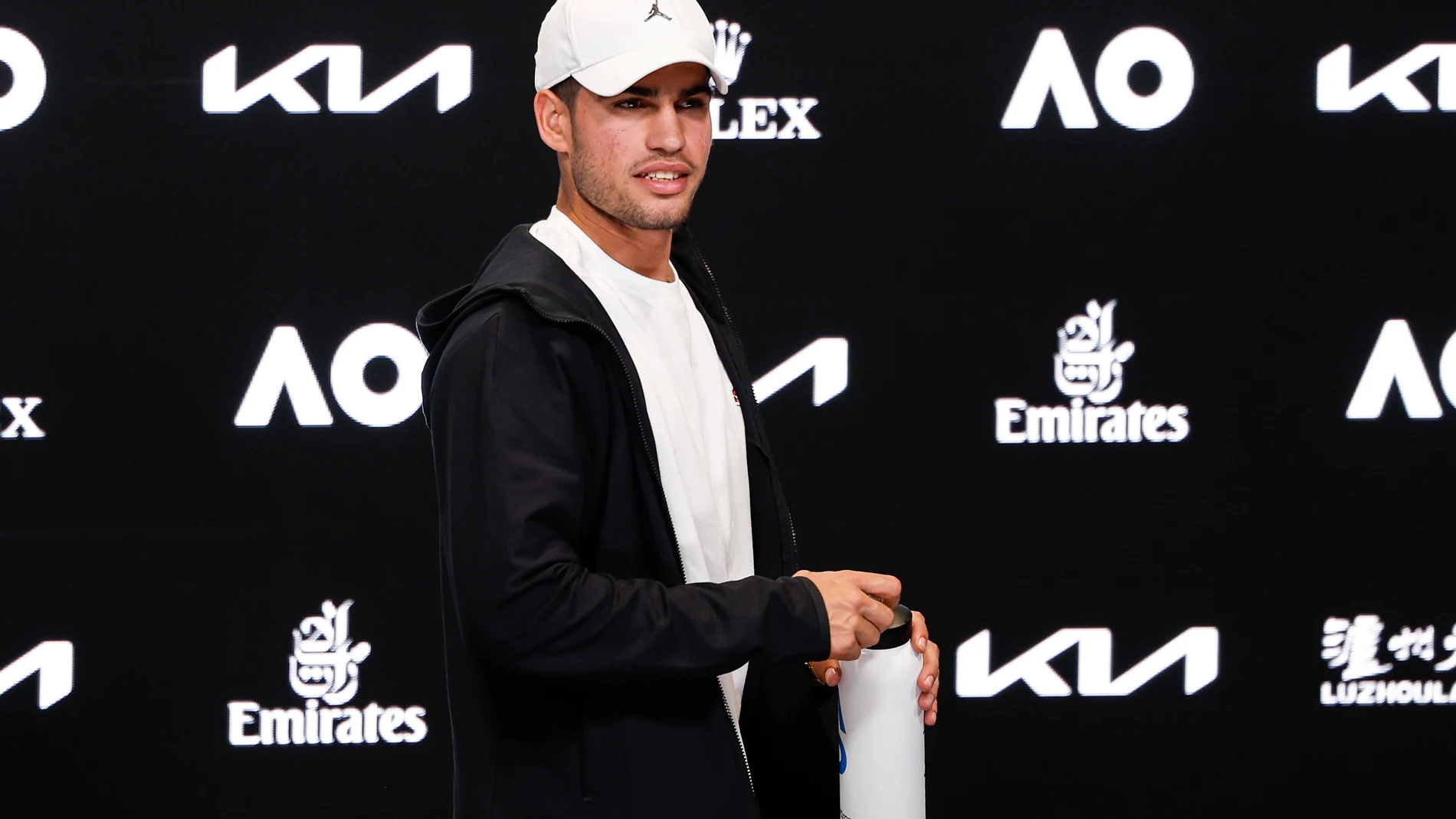 Alcaraz, después de su conferencia de prensa en Melbourne