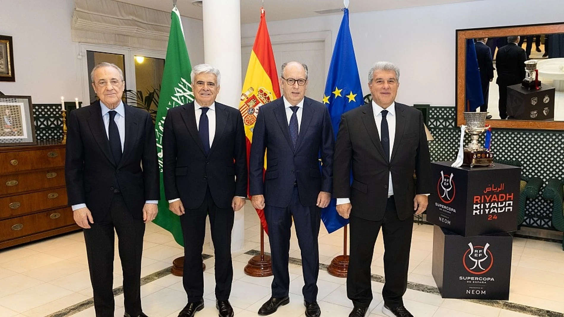 Recepción oficial en la Embajada de España en Riad RFEF 13/01/2024