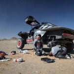 Mattias Ekström (Audi) sufrió un fallo en la suspensión de su vehículo