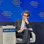 José María Álvarez-Pallete, presidente de Telefónica, en el Foro Económico de Davos