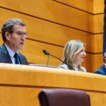 Feijóo reúne a sus parlamentarios antes de la tramitación de la reforma del artículo 49 de la Constitución
