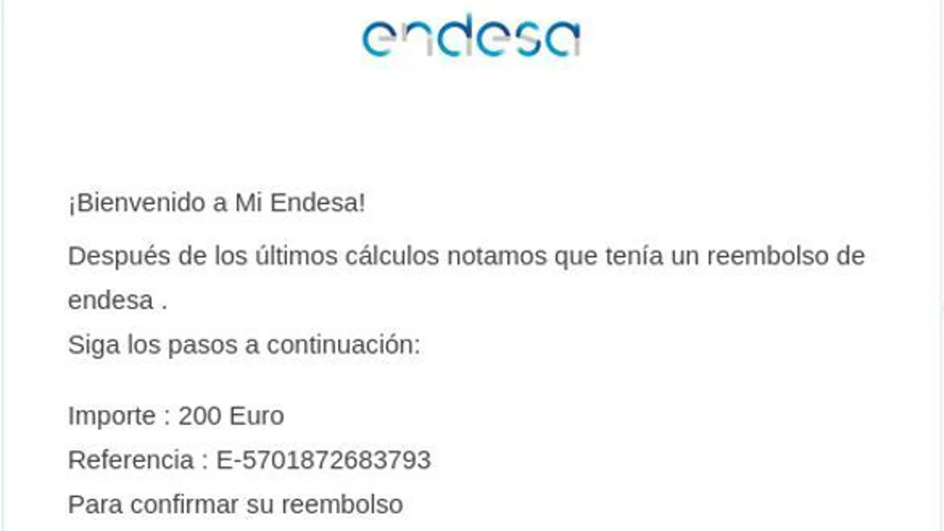 Correo electrónico de Endesa