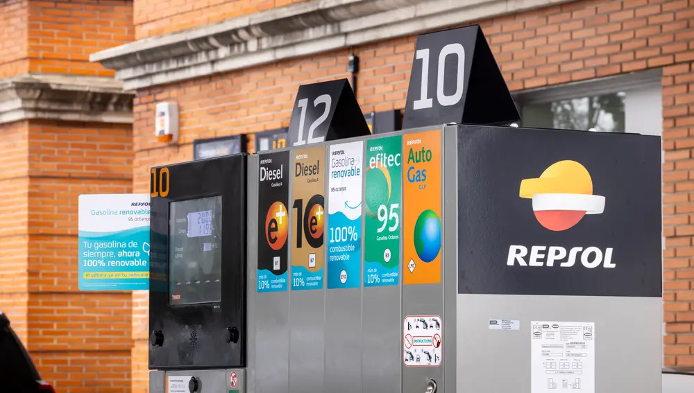 Surtidor con gasolina renovable